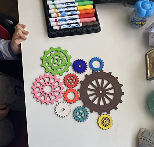 Wooden Gear Set up to 5.9" Unfinished Crafts & Decorations Steampunk Design DIY Paint the Gears Craft Supplies WoodArtSupply