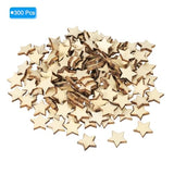 PATIKIL 15mm Wooden Stars, 300 Pack Unfinished Wood Stars Blank Wooden Cutouts Ornaments Natural Wood Pieces for Christmas Party Craft Projects PATIKIL