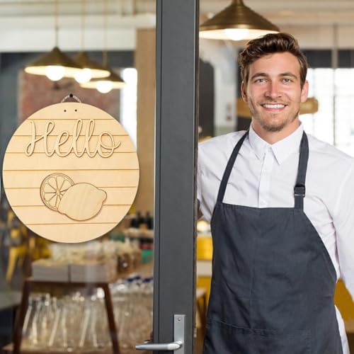 KESYOO Home Decor Interchangeable Seasonal Welcome Sign DIY Unfinished Wood Front Door Sign Farmhouse Wall Hanger Plaque Board For Festival KESYOO