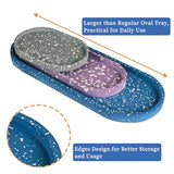 Wehous Large Resin Tray Mold, 13inch Oval Rolling Tray Molds, Big Silicone Tray Molds with Edges, Silicone Molds for Epoxy Resin, Jewelry Holder Wehous