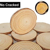 CYEAH 10 Pcs Wood Slices, 5.5-6.5 Inch Unfinished Natural Wood Slice Wooden Rounds for Crafts, Solid Wood Slices with Bark, Wood Centerpieces for CYEAH