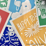 Speedball Water-Soluble Block Printing Ink Starter Set, 4-Color Set, 1.25-Ounce Tubes Speedball