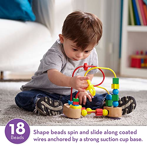 Melissa & Doug First Bead Maze - Wooden Educational Toy for Floor, High Chair, or Table - Infant Maze Toy, Bead Maze Toys For Toddlers And Babies 4.2 Melissa & Doug