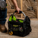AWP 12 Inch Pro Tool Tote with Rotating Handle for Easy Tool Access, Water-Resistant Construction AWP