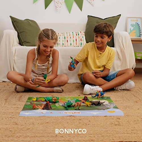 BONNYCO Dinosaur Toys for Kids Painting Kit 16 Figurines Kids Crafts Kits with Glow in The Dark, Toys & Gifts for Boys | Kids Toys 3 4 5 6 7 8 9 10 - WoodArtSupply