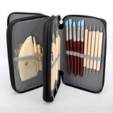 Blisstime Set of 42 Clay Sculpting Tool Wooden Handle Pottery Carving Tool Kit Blisstime
