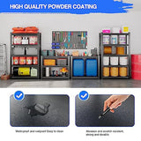 SFTORMAS 18" D X 47.24" W X 78" H Garage Shelving,5-Tier Adjustable Heavy Duty Garage Storage Shelves,for Garage Kitchen Office Warehouse Basement SFTORMAS