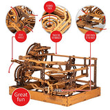 WOODEN.CITY Wooden Marble Run Kit - Marble Run Wood Model Kits to Build for Adults - Marble Run Wooden 3D Puzzles for Adults - Wood Marble Run 3D WOODEN.CITY