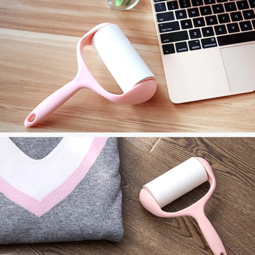 Lint Roller, 9 Refills 540 Sheets,Super Sticky Pet Hair Remover Kit, YQMAJIM Adhesive Lint Brush for Clothes,Carpet,Car Seats,Dust,Dogs,Cats YQMAJIM