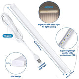 Litever Plug-in Under Cabinet Lighting Kit with Adapter, Dimmer, 2 pcs 12 Inch USB LED Light Strips. Dimmable Linkable for Kitchen Counter, Litever