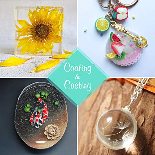 UV Resin - Improved 100g Crystal Clear Ultraviolet Curing Epoxy Resin for DIY Jewelry Making, Casting & Coating - Hard UV Glue Solar Cure Sunlight Limino