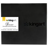 KINGART 1010C Premium 10 Pc. / Sizes Finesse 8020 Series Ultra Round Watercolor Artist Brush Set, Synthetic Kolinsky Sable Blend, Short Handle, Gift KINGART