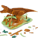 CUPUZ 3D Paper Puzzle, 3 Assorted Dinosaurs, Premium Cardboard Models, DIY Kit for Child, Educational Craft -Rex, Stegosaurus, Brachiosaurus Puzzles CUPUZ