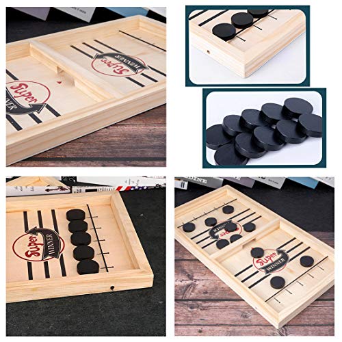 Fast Sling Puck Game,Sling Puck Game, Sling Board Games Toy,Paced Winner Board Games Toys for Kids & Adults SIMPLENICE