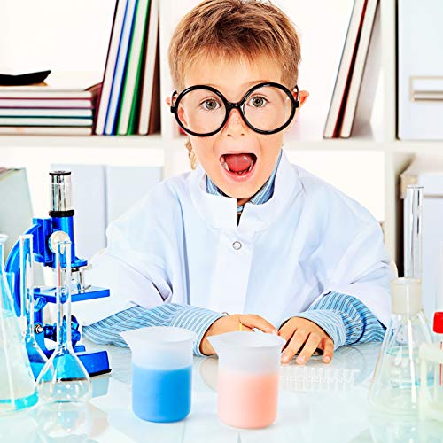 Coopay 12 PCS 100 ml Silicone Measuring Cups for Resin Non-Stick Mixing Cups Glue Tools, Precise Scale for for Resin DIY Craft Jewelry Making Coopay