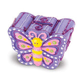 Melissa & Doug Created by Me! Favorite Things Craft Kits Set: Decorate-Your-Own Flower and Heart Treasure Boxes and Butterfly Bank Melissa & Doug