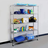 Seville Classics UltraDurable Heavy Duty NSF Solid Steel Wire Rack Storage Unit Organizer for Garage, Warehouse, Office, Restaurant, Classroom, Seville Classics