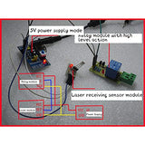 Acxico 2Sets Laser Sensor Module For Arduino AVR(KY-008 Laser Transmitter +Laser Receiver Sensor Module Non-modulator Tube) Acxico
