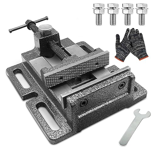 MYTEC Drill Press Vise, 3.0" Black, Quick Release Workbench Industrial Vise Clamp, High-grade cast steel Bench Clamp MYTEC