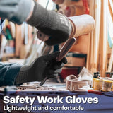 Schwer Highest Level Cut Resistant Work Gloves for Extreme Protection, ANSI A9 Working Gloves with Sandy Nitrile Coated, Touch-screen, Compatible, Schwer