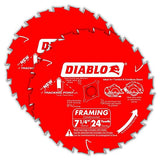 Freud Diablo 7-1/4-Inch 24 Tooth Framing Circular Saw Blades (2-Pack) Diablo