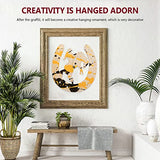 Wood Horseshoe Cutouts 48pcs Wood Discs Slices Horseshoe Shape Unfinished Wooden Cutouts for Christmas Craft DIY Home Decoration Wood Horseshoe EXCEART