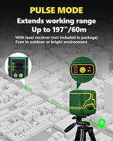 APEXFORGE X1C Cross Line Laser Level, with Rechargeable Battery, 100ft Green Beam, Self-Leveling, Vertical and Horizontal Line, Pulse Mode, 360° APEXFORGE