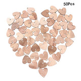 50pcs wedding table decor wood hearts DIY wood craft birthday calendar unfinished wood slices Heart Boards Calendar birthday tracker board office CIMAXIC