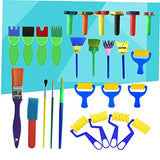 NUOBESTY 27pcs Wooden Art Supplies Seal Child NUOBESTY