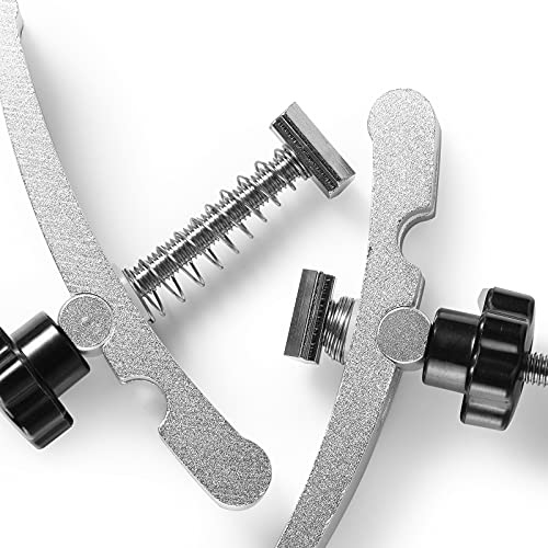 Genmitsu 2PCS T-Track Hold Down Clamp Kit, for Woodworking Metalworking, Compatible with MDF Spoilboard with 6mm(0.24'') Threaded Hole and Aluminum Genmitsu