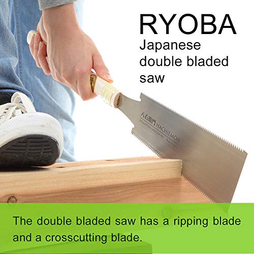 Japanese Saw 210mm Ryoba Handsaw PRO Sharp and Smoothly HACHIEMON HACHIEMON