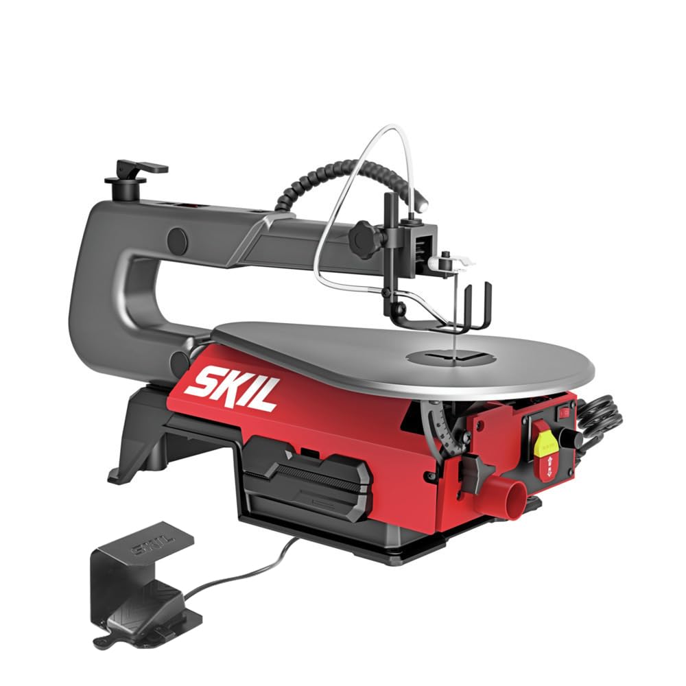 SKIL 1.2 Amp 16 in. Variable Speed Scroll Saw with Foot Pedal & LED Work Light for Woodworking-SS9503-00 - WoodArtSupply