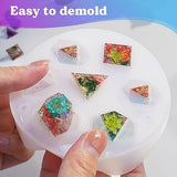 LET'S RESIN Dice Resin Molds Silicone, DND Dice Epoxy Resin Molds with 7 Standard Polyhedral Stereoscopic Dice Cavities, Silicone Molds for Epoxy LET'S RESIN
