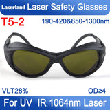 laserlands 850nm 980nm 1064nm OD4+ OD6+ IR Infrared Laser Protective Goggles Safety Glasses for Fiber Laser Welding Engraving Cutting CE T5-2 laserlands