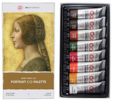 ZenART Non-Toxic Oil Paint Set for Professional Artists - 2 x 8 x 45ml Tubes - Bundle of Portrait, and Impressionist Palette of Eco-friendly Paint ZenART Supplies
