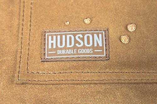 Hudson Durable Goods - Woodworking Edition - Waxed Canvas Apron - Brown - WoodArtSupply