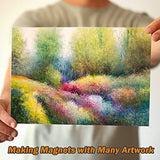 Magicfly Magnet Adhesive Sheets 8 x 10 Inch, 15 Pack Flexible Magnetic Sheets for Photos, Crafts and Die Storage, Easy Peel & Stick Magicfly