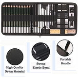 KALOUR 54-Pack Sketch Drawing Pencils Kit with Sketchbook,Include Graphite,Charcoal Pencils and Artists Tools,Pro Art Drawing Supplies for Adults KALOUR