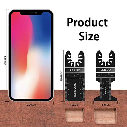 Oscillating Tool Blades LEILUO 50 Pack Wood Multitool Blades Fit DeWalt Bosch Milwaukee Craftsman Rockwell Fein Porter-Cable Chicago Ridgid Makita LEILUO