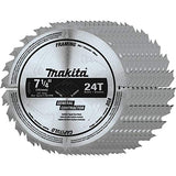 Makita D-45989-10 7-1/4" 24T Carbide-Tipped Circular Saw Blade, Framing/General Purpose, 10/pk Makita