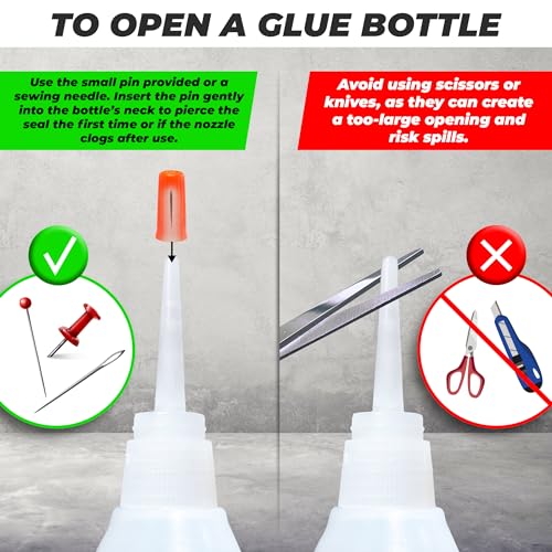 2 Pk X 1.76 Oz. (50g) CA Glue - Premium Cyanoacrylate Glue for Woodworking - Model Car Glue, Thin Super Glue for Quick, Strong Bonds in Model - WoodArtSupply