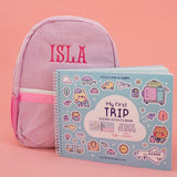 My First Trip Sticker + Coloring Book (500+ Stickers & 12 Scenes) by Cupkin - Side by Side Activity Book Design - Fun Toddler Travel Essential CUPKIN