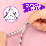 Manicure Nail File Kit-3Pcs Double Sided Nail File, Rectangular Nail Buffer, 4 Step Buffing Block, 3Pcs Cuticle Clipper & Pusher, and Nail Brush, HNYYZL