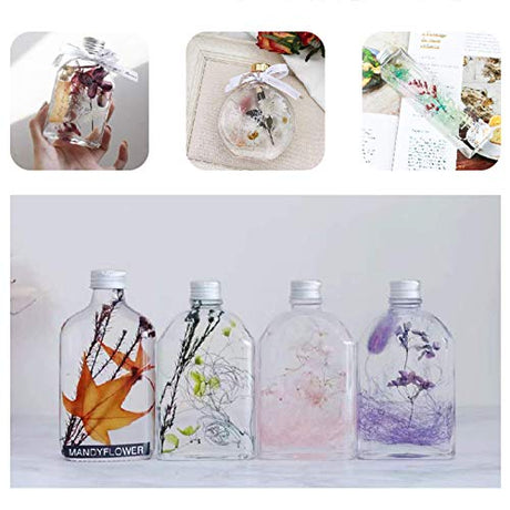 4 Packs Real Natural Dried Flowers for Making Mobile Phone Case Candle Handmade Crafts Epoxy Resin Pendant Necklace Jewelry DIY Accessories,Mixed QUALLON