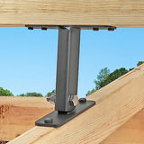 Mayset Heavy Duty Stainless Steel-304 Pergola Roof Riser Beam Bracket (3 Pack) Mayset