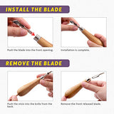 Swpeet 8Pcs Carving Rubber Tools, 6Pcs Scrapbooking Soft Rubber Stamp Carving Linoleum Blocks, 5 in 1 Linoleum Cutter Tools and Rubber Roller Brayer Swpeet