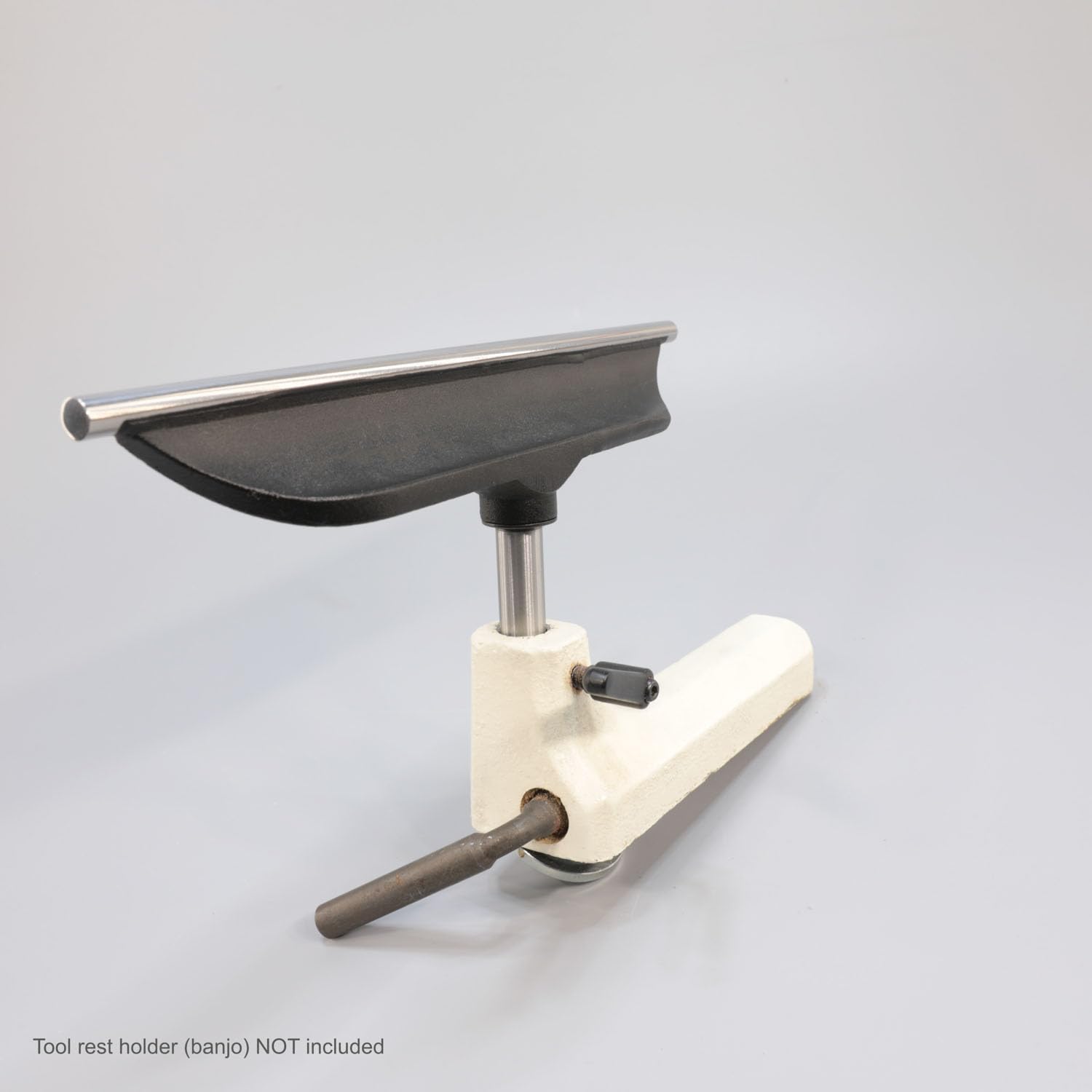 Hurricane Turning Tools, 12" Tool Rest with Hardened Steel Rod For Wood Lathe, 4" Post Length, 5/8" Diameter Post Hurricane Turning Tools