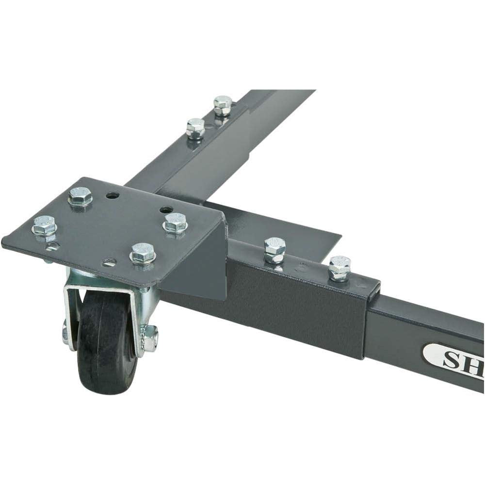 Shop Fox D2057A Adjustable Mobile Base, Small Charcoal Grey Shop Fox