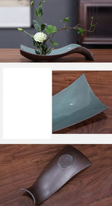 Japanese Ceramic Ikebana Flower Vase Flower Arranging Supplies,Flower Arrangement Container for Ikebana Vase & Flower Frog A10 Generic