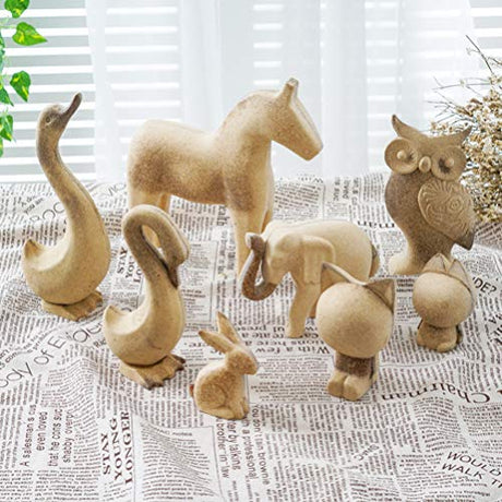 MAGICLULU Home Decoration Ornaments 1 Pair Unfinished Wooden Rabbit Wood Crafts Wood Bunny Cutout Figurine Ornament for DIY Craft Home Easter Party MAGICLULU